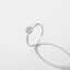 MODIAN 925 Sterling Silver Minimalist Dazzling Clear Zircon Ring Platinum Plated Wedding Jewelry For Women Valentine's Day Gift