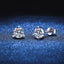 NeeTim 2ct 8mm D Color Moissanite Earrings 925 Sterling Sliver 3 Claw Stud Earring Wedding Engagement Fine Jewelry for Women
