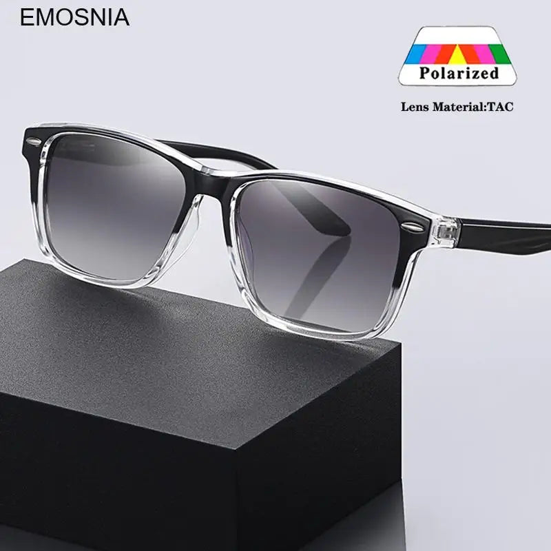 New Polarized Square Frame Sunglasses for Men's Glasses Set Fashion Classic Rice Nail Outdoor Uv400 Resistant Eyewear for Women