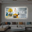 light luxury digital display electronic wall clock guest restaurant decoration painting radar induction light plug-in wall clock