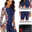 One Piece Sporty Swimwear Women Swimsuit Short/Long Sleeve UPF 50 Front Zip Surf Wetsuit（No built-in bra）