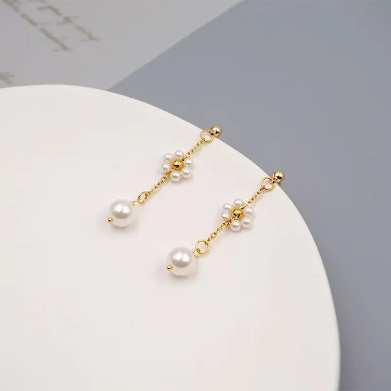 European American Style Light Luxury Handmade Bead Chains Flower Necklaces Women Romantic Temperament Bracelets Banquet Jewelry
