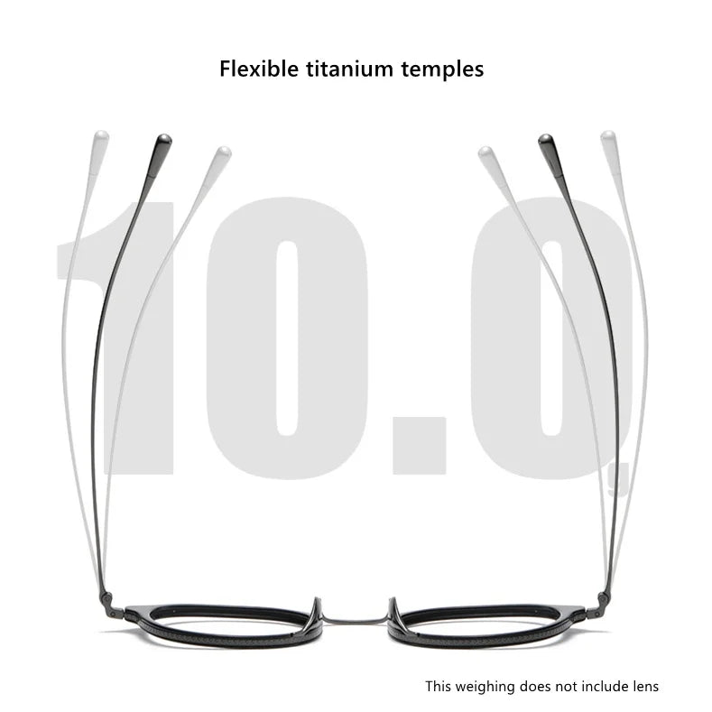 Japanese Vintage Style, Artistic Classy Titanium And Acetate  Frame  for Men and Women as KameManNen design KMN11-13
