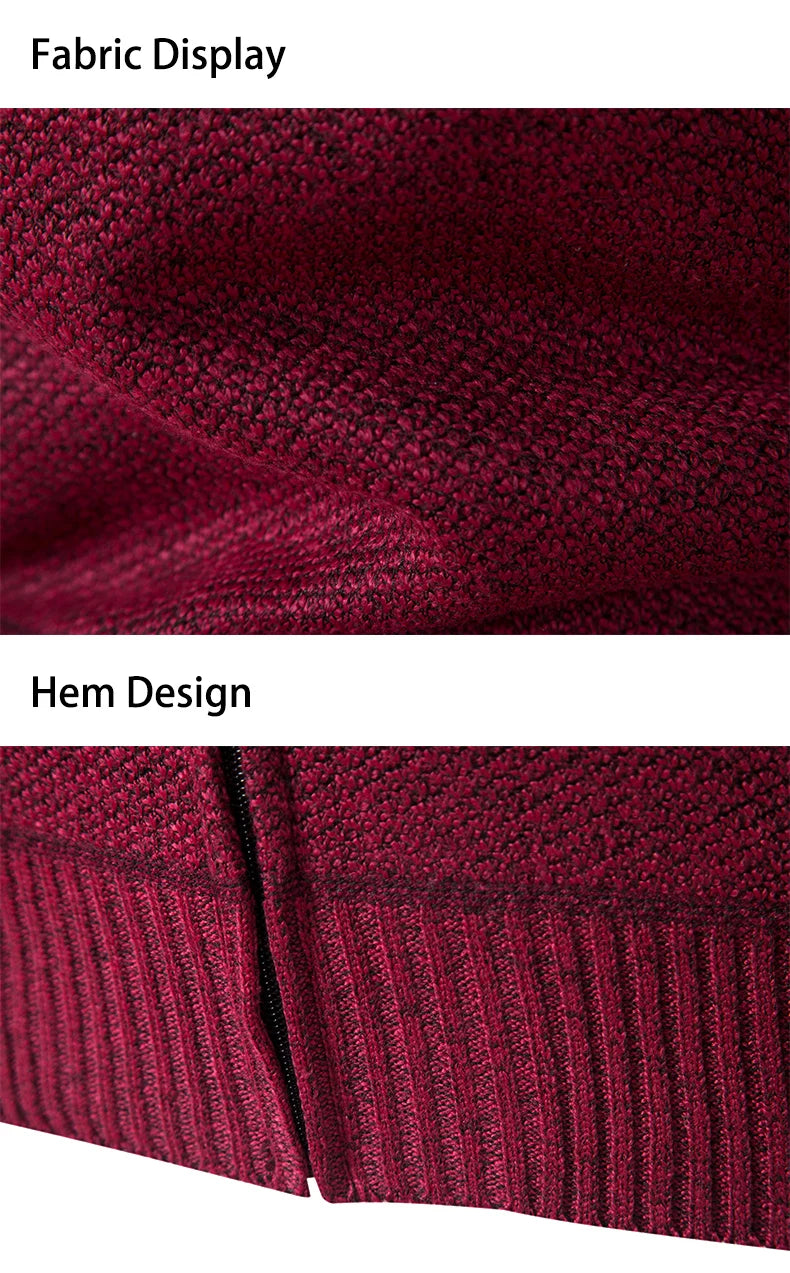 Cardigan sweater men's autumn and winter new stand-up sweater trend sweater coat