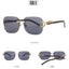 New Square Rimless Metal Frame Men's Sunglasses Fashion Vintage cool Leopard Design Women frameless Sun Glasses Uv400 Driving