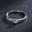 Butterflykiss 4.5mm S925 Sterling Silver  Round Real Moissanite Rings For Women Girls Cassic Wedding Statement Fine Jewelry Gift
