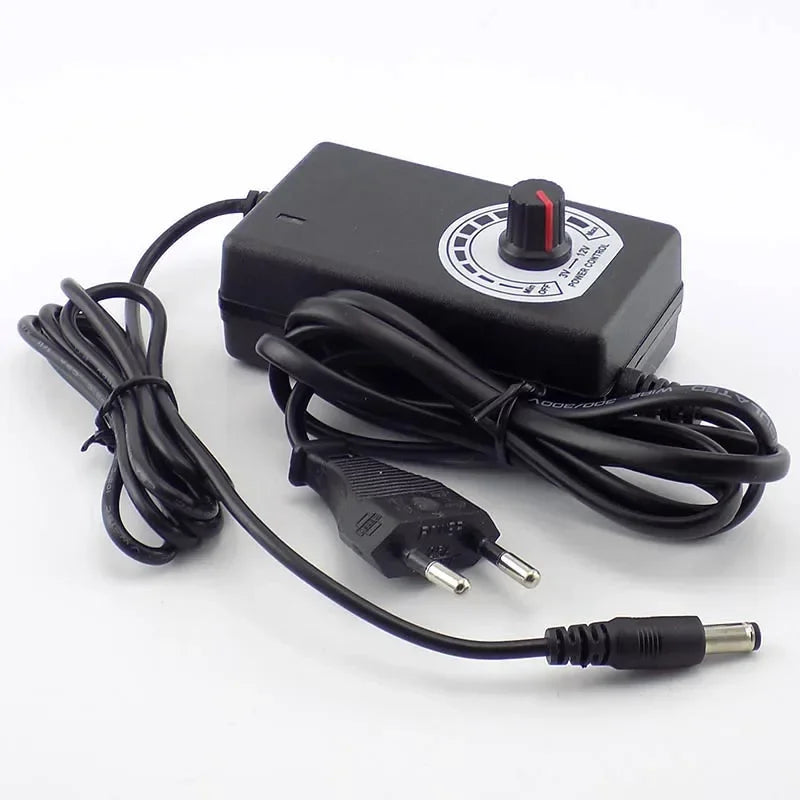 Plug AC 100-240V to DC 3-12V 2A power adapter 24W Adjustable Power Supply Adapter Motor Voltage Regulator