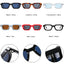 SO&EI Fashion Square Sunglasses Women Shades UV400 Vintage Blue Tea Punk Men Sun Glasses