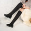 2023 Winter Waterproof Women's Knee-high Boots Warm Cotton Material Windproof Knee Protection Snow Boots Long-lasting Wear