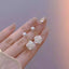 Trend New Camellia Flower Imitation Pearl Earring Female Temperament Trendy White Rose Earrings for Women Fashion Jewelry Gifts