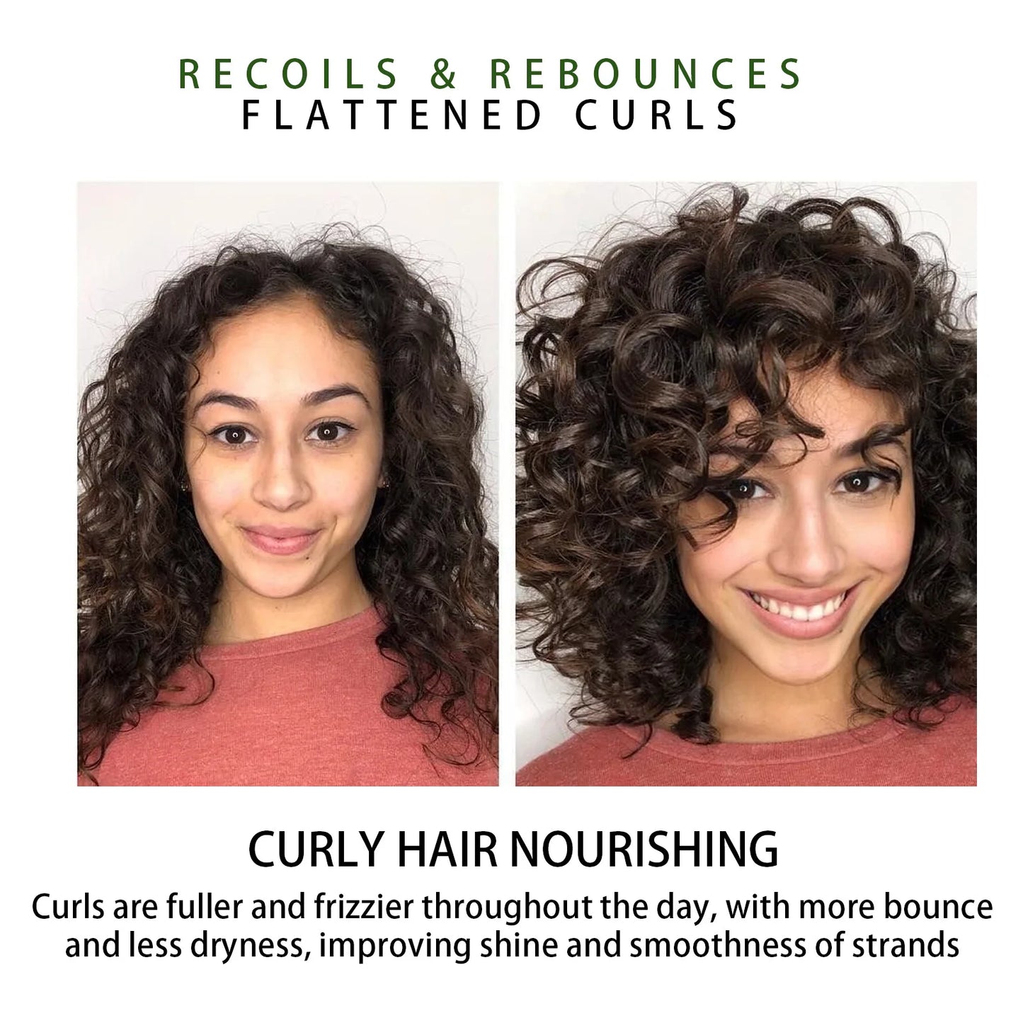 EELHOE Curl Booster Defining Cream Hair Curling Enhancer Moisturizing Styling Repair Curling Essence Elastin Setting Cream 50ml