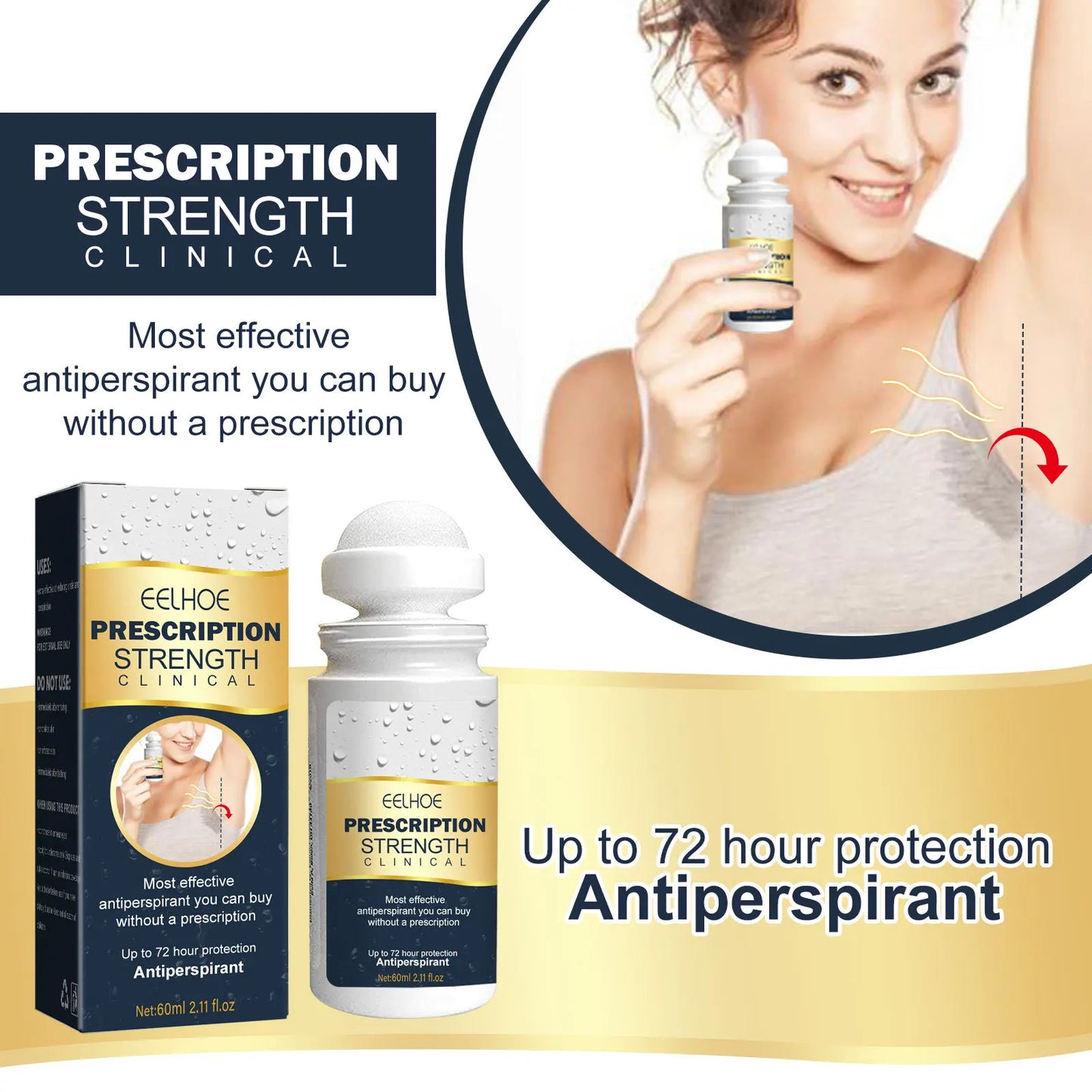 EELHOE Armpit Antiperspirant Body Odor Sweat Deodorant Stick Feet Sweating Remover Deodorizer Eliminate Underarm Antiperspirants