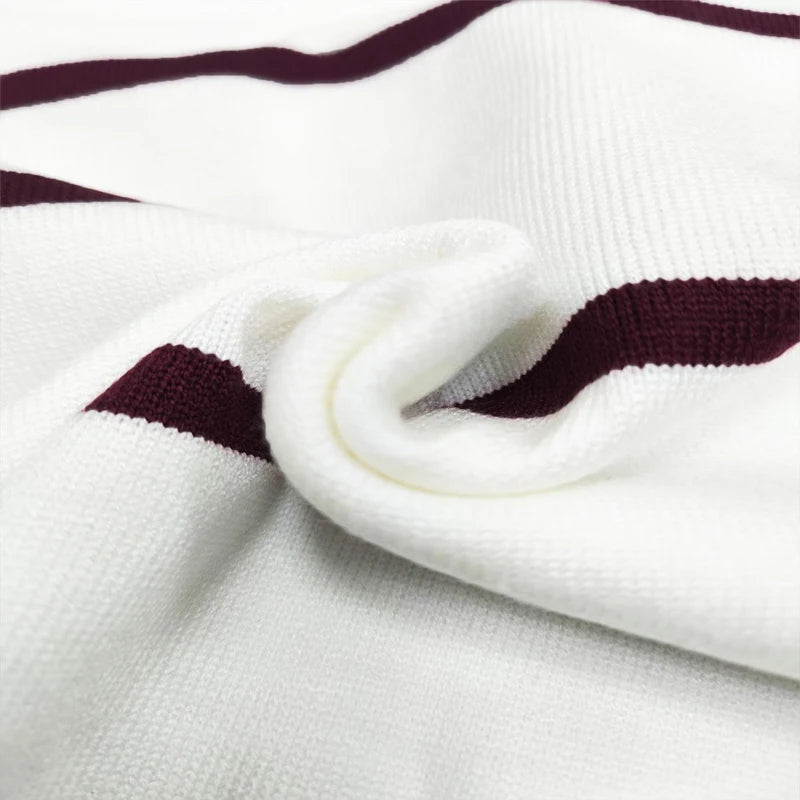 2024 New O-neck Cotton Pullover Men's Sweater Striped Casual Autumn and Winter High Quality Knitted Sweaters for Men