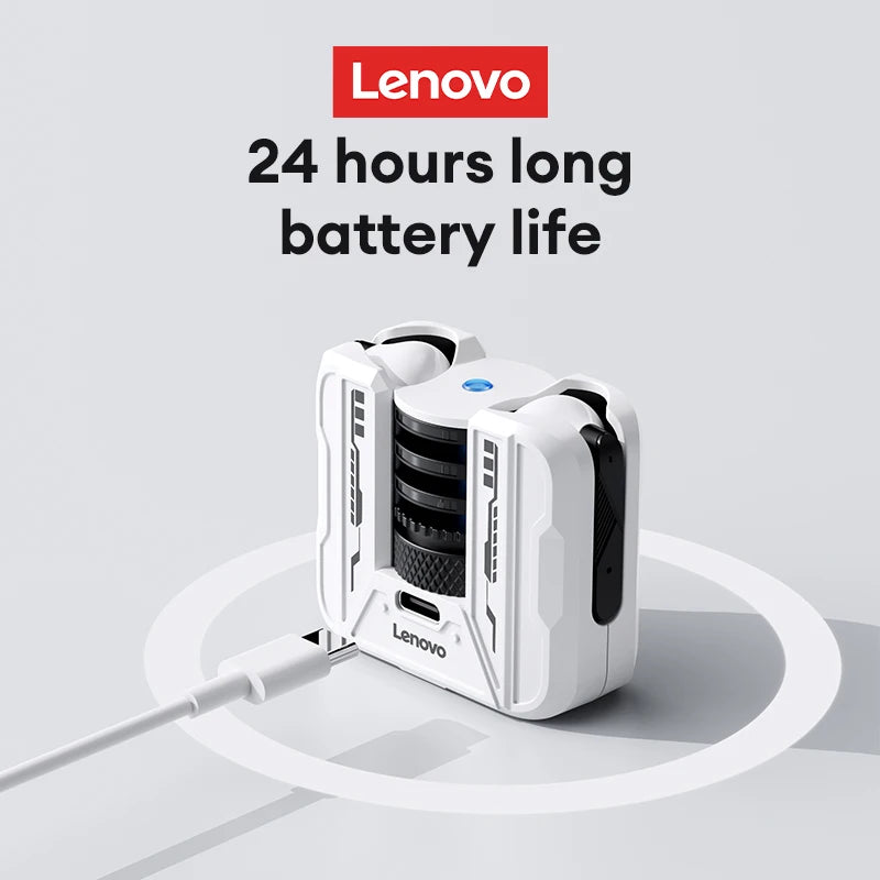 Lenovo Earphones Bluetooth 5.4 Wireless Gaming Headset Noise Reduction HD Call Earbuds LP49 Music Daul Mode Headphones GM2 Pro