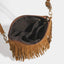 Vintage Tassel Crossbody Bags, Women's Versatile Shoulder Bag, Boho Style Fringe Square Purse, Ladies Handbags For Gift