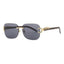 New Square Rimless Metal Frame Men's Sunglasses Fashion Vintage cool Leopard Design Women frameless Sun Glasses Uv400 Driving