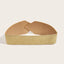 Elastic rubber waist seal with golden sequined rivets