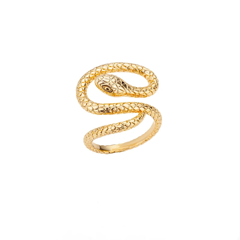 Geometric Lancet Glossy Stainless Steel Open Rings For Women Minimalist Gold Color Adjustable Wedding Ring Female Jewelry BFF
