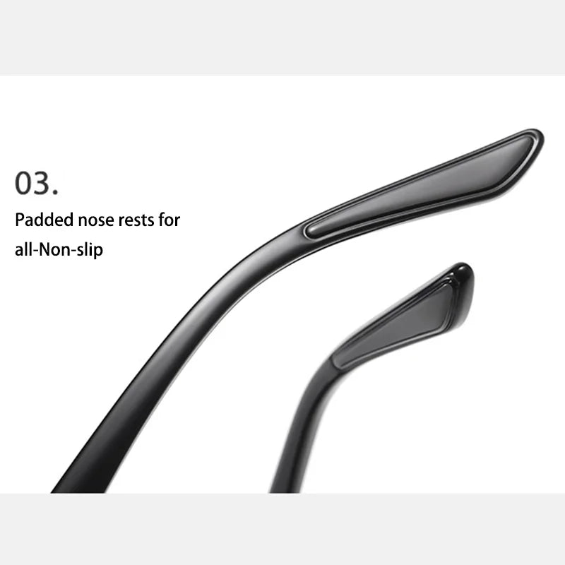 New Polarized Square Frame Sunglasses for Men's Glasses Set Fashion Classic Rice Nail Outdoor Uv400 Resistant Eyewear for Women