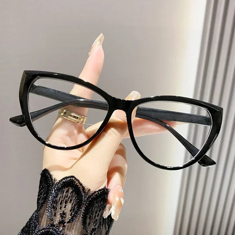 Vintage High Definition Cat Eye Myopia Glasses Anti Blue Light Short Sight Eyeglasses Ultra Light Minus Sight Eyewear 0 To -4.0
