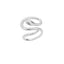 Geometric Lancet Glossy Stainless Steel Open Rings For Women Minimalist Gold Color Adjustable Wedding Ring Female Jewelry BFF