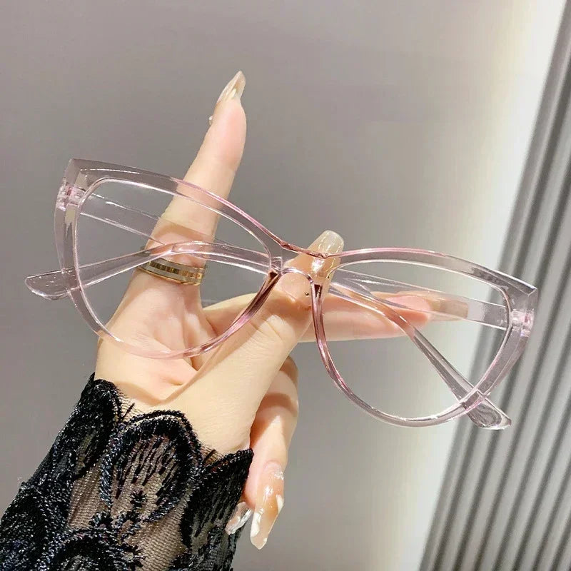 Vintage High Definition Cat Eye Myopia Glasses Anti Blue Light Short Sight Eyeglasses Ultra Light Minus Sight Eyewear 0 To -4.0