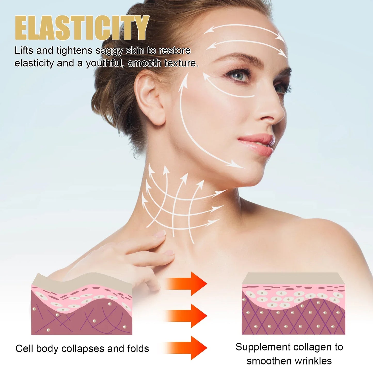 EELHOE Anti Wrinkle Serum Advanced Lifting Firming Fade Fine Lines Whitening Moisturizing Shrink Pores Anti Aging Daily Essence