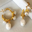 kshmir French Vintage Baroque Fresh Water Pearl Earrings for Women Fashion Elegant Metal Jewelry Gifts 2023 Hot Sale
