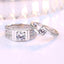 High Quality Gift Jewelry Men's Fashion Crystal Zircon 925 Sterling Silver Couple Rings For Women XY0370