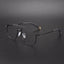 FIRADA Fashion Double Beam Glasses Vintage Luxury Pure Titanium Eyeglasses Optical Prescription Ewewear Frame For Men 0942-C