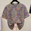 Fashion Casual Round Neck T-Shirts Loose Straight Pullovers Simplicity Printing Short Sleeve Summer Thin Women's Clothing 2023