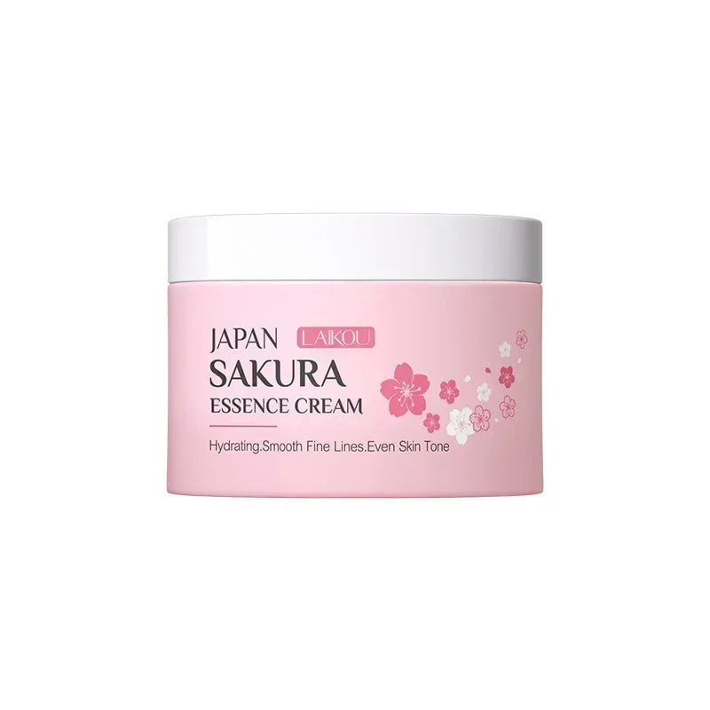 LAIKOU Japan Sakura Cream Cherry Blossom Facial Firming Moisturizing Anti Aging Shrink Pore Cosmetics Brighten Skin Care