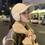 CNTANG 2024 Fashion Trend With Earflaps Empty Top Baseball Caps Lambswool Knitted Women's Hat Autumn Winter Thicker Warm Cap