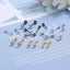 100% S925 Sterling Silver Plate Pt950 Six-Claw D Color 3mm 4mm 5mm 6.5mm Full Moissanite Screws Earrings For Women