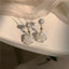 Trend New Camellia Flower Imitation Pearl Earring Female Temperament Trendy White Rose Earrings for Women Fashion Jewelry Gifts