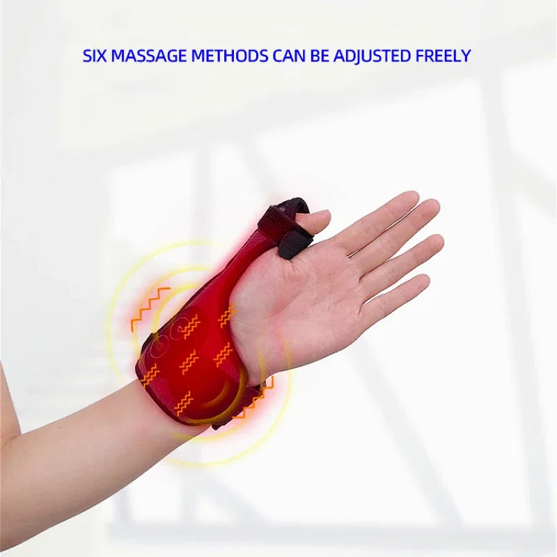 Hand Massager Thumb Tendon Sheath Wrist Protector Joint Sprain Fixation Wrist Electric Heating Vibration Massage vibromasseur