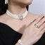 BrideTalk Luxury Multilayer Pearl Choker Necklaces for Women Crystal Zircon Necklaces Weddings Bride Jewelry