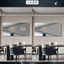 light luxury digital display electronic wall clock guest restaurant decoration painting radar induction light plug-in wall clock