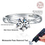 NeeTim 1ct - 3ct Moissanite Ring 925 Sterling Silver with 18K Gold Plated Diamond Engagement Wedding Band Fine Jewelry For Women
