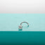 AnuJewel Solid 14K Gold  20/18G Nose Ring 3mm Moissanite Diamond Pierce Body Jewelry Wholesale With Certificate Jewelry Making