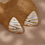 Fashion Geometric texture 18k gold plated individuality Ear studs Waterproof and colorfast Jewelry earrings for women
