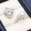 FENASY Natural Freshwater Cultured White Pearl for Women 925 Sterling Sliver Stud Earrings Jewelry Wholesale