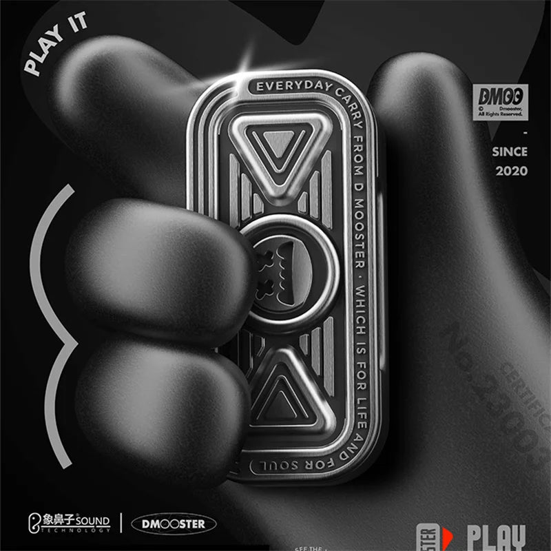 DMOOSTER D15 DNC TWS Headphone Bluetooth Wireless HIFI Headset Fidget Spinner Metal Earphone New Sport Man Driver Diameter Style