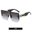 Rimless Square Frame Luxury Sunglasses Men Women Fashion Shades UV400 Vintage Glasses