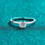 KNOBSPIN D VVS1 Moissanite Rings Round Classic Trendy Women Man Fine Jewelry GRA Certified s925 Sterling Sliver Plated 18k Ring