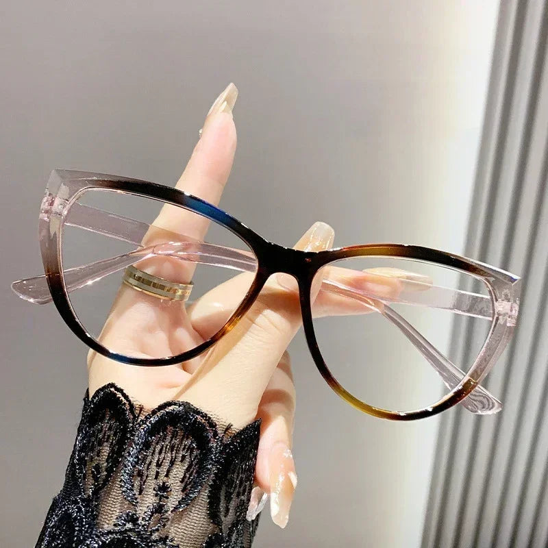 Vintage High Definition Cat Eye Myopia Glasses Anti Blue Light Short Sight Eyeglasses Ultra Light Minus Sight Eyewear 0 To -4.0
