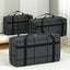 1PC Large Capacity and Super Load-bearing Black Composite Material Storage Bag, Dustproof and Moisture-proof with Zipper