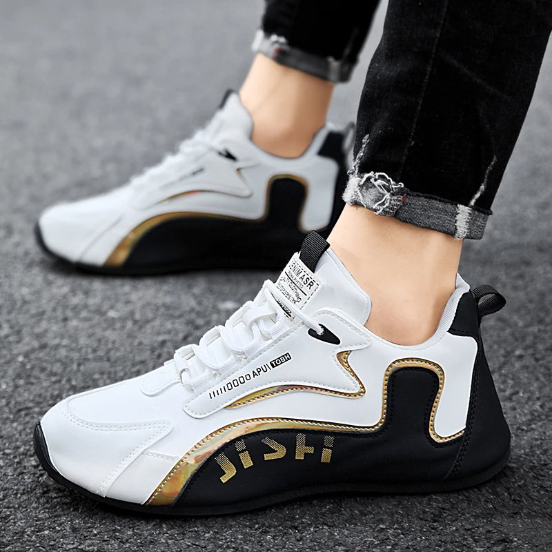 Breathable Increased Internal Platform Board Shoes Chunky Sneaker Men Designer Cover Bottom Shoes Fashion Casual Leather Mesh
