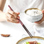 Hefeng Pointed Chopsticks for Home, Japanese Style, Fine Crafted, Solid Wood Cutlery, Creative, Non-slip, Heat Insulation