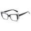 Cat Eye Flat Mirror Women Polygon Fashion Eyeglasses Frame Anti Blue Light Optical Clear Lens Eyewear New Retro Glasses Frame